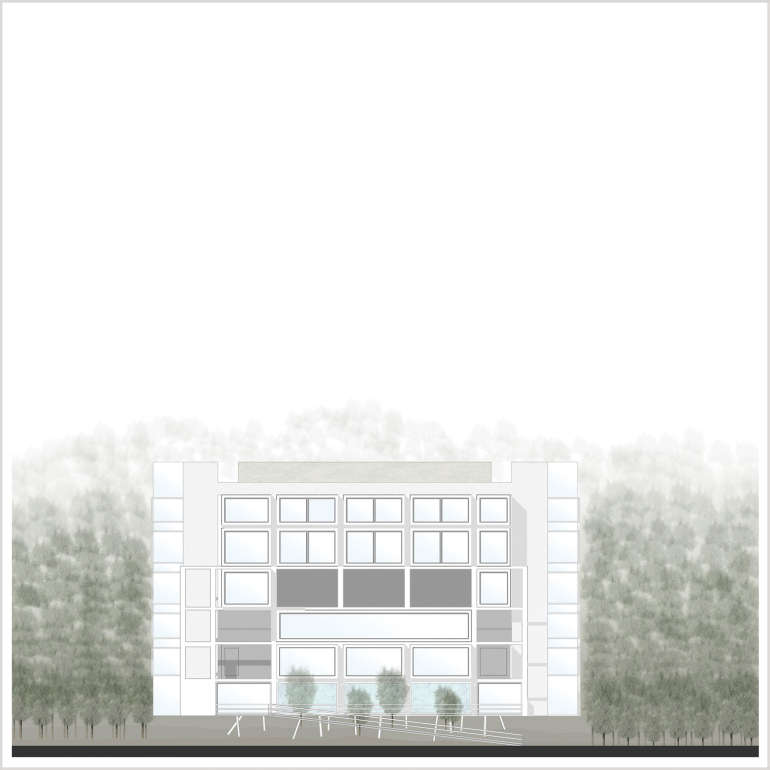 Sezione materica – scala 1:100