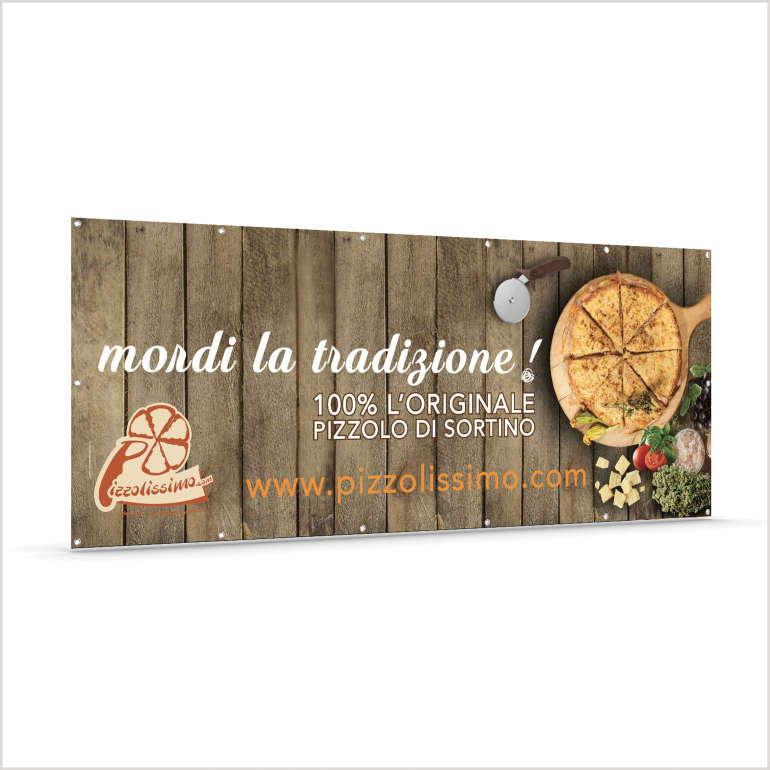 Banner in pvc per l’azienda Pizzolissimo – Sortino